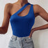 'Ophelia' One Shoulder Cutout Camisole - Celes Fashion